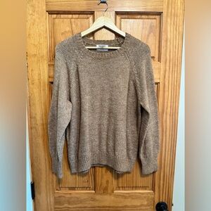 Old Navy Tan Crew Neck Sweater Classic Knit